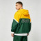 Color Block Jacket with Towel Embroidery and Applique | Waterproof Nylon | Casual Windbreaker | Custom Streetwear
