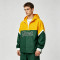 Color Block Jacket with Towel Embroidery and Applique | Waterproof Nylon | Casual Windbreaker | Custom Streetwear