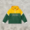 Color Block Jacket with Towel Embroidery and Applique | Waterproof Nylon | Casual Windbreaker | Custom Streetwear