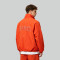 Orange Quarter-Zip Windbreaker with Applique | Water-Resistant Nylon | Casual Windbreaker | Streetwear Manufacturer