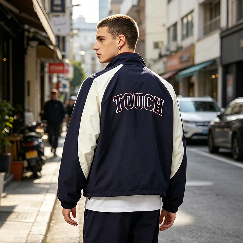 Towel Embroidery Patchwork Jacket