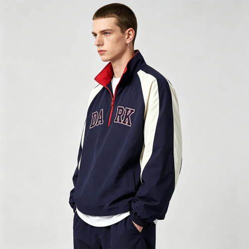 Towel Embroidery Patchwork Jacket | Water-Resistant | Casual Streetwear | Custom Streetwear Manufacturer