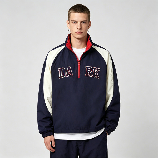 Towel Embroidery Patchwork Jacket | Water-Resistant | Casual Streetwear | Custom Streetwear Manufacturer