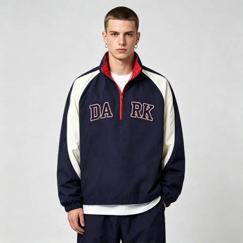 Towel Embroidery Patchwork Jacket | Water-Resistant | Casual Streetwear | Custom Streetwear Manufacturer