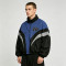 Men's Applique Patchwork Quarter-Zip Windbreaker | Water-Resistant | Lightweight Streetwear | Clothing Manufacturer