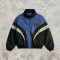 Men's Applique Patchwork Quarter-Zip Windbreaker | Water-Resistant | Lightweight Streetwear | Clothing Manufacturer