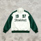 1997 Patchwork Applique Track Jacket | Water Resistant | Quarter-Zip Windbreaker | Casual Sportswear | OEM Streetwear