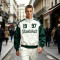 1997 Patchwork Applique Track Jacket | Water Resistant | Quarter-Zip Windbreaker | Casual Sportswear | OEM Streetwear