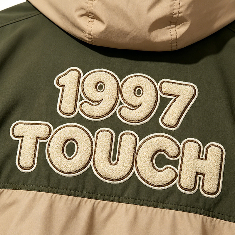 1997 Towel Embroidered Color Block Jacket