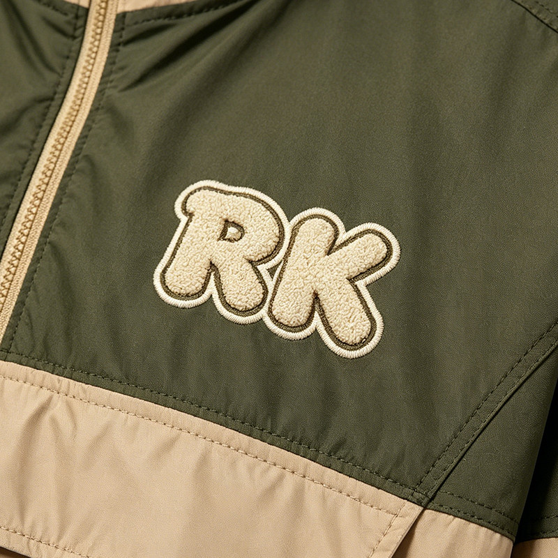 1997 Towel Embroidered Color Block Jacket