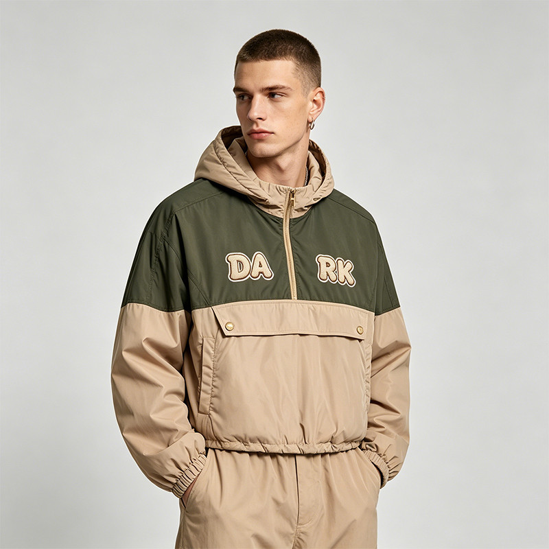 1997 Towel Embroidered Color Block Jacket