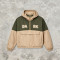 1997 Towel Embroidered Color Block Jacket | Water Resistant Polyester | Quarter-Zip Streetwear | OEM Streetwear