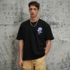 Heat Transfer Printing Rose Graphic T-Shirt | Oversized Fit | Casual Streetwear | Custom Streetwear Manufacturer