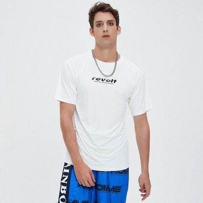 Letter Print 150g Ice Feel T-Shirt | Ultra-Thin, Quick-Dry Fabric | Casual Streetwear | OEM Streetwear