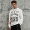 Dip Dye Ink Print Long Sleeve Tee | 100% Cotton | Racing Style Streetwear | Clothing Manufacturer