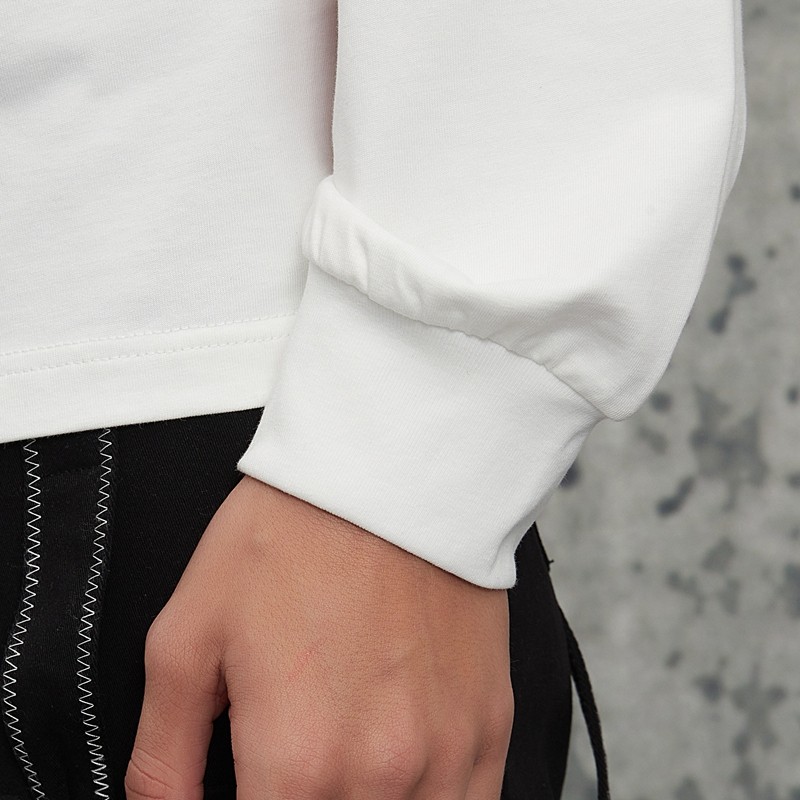 Dip Dye Ink Print Long Sleeve Tee