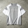 Color Block T-shirt with Rubber Print | Casual Sport | Daily Wear | Custom Streetwear Manufacturer