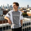 Color Block T-shirt with Rubber Print | Casual Sport | Daily Wear | Custom Streetwear Manufacturer