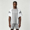 Color Block T-shirt with Rubber Print | Casual Sport | Daily Wear | Custom Streetwear Manufacturer
