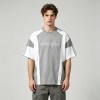 Color Block T-shirt with Rubber Print | Casual Sport | Daily Wear | Custom Streetwear Manufacturer