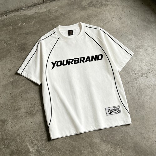 Silk Screen Printed Soccer Jersey T-Shirt | 100% Cotton | Casual Streetwear | OEM Streetwear