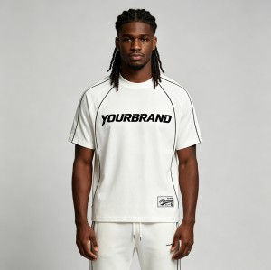 Silk Screen Printed Soccer Jersey T-Shirt | 100% Cotton | Casual Streetwear | OEM Streetwear