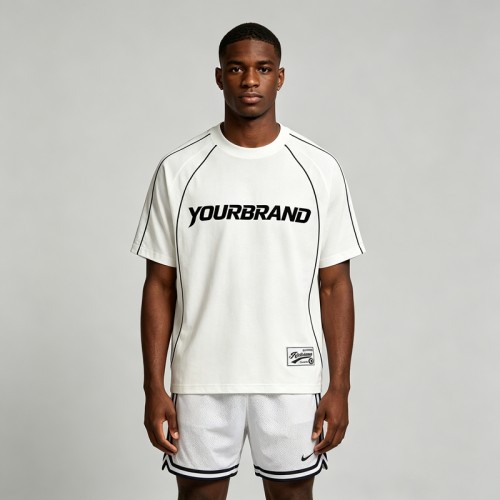 Silk Screen Printed Soccer Jersey T-Shirt | 100% Cotton | Casual Streetwear | OEM Streetwear