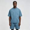 Seam Piping Oversized T-Shirt | Breathable Cotton | Casual Loose Fit | OEM Streetwear