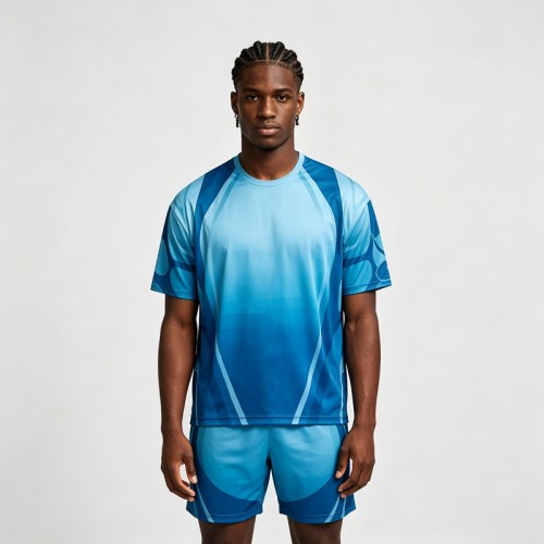 Gradient Oversized Jersey T-Shirt | Quick Dry Polyester | Loose Fit | Custom Streetwear Manufacturer
