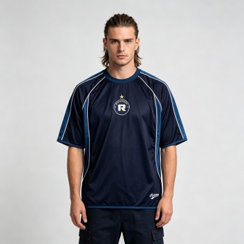 Digital Print Soccer Jersey T-shirt | Breathable Polyester | Casual Sports | Custom Streetwear