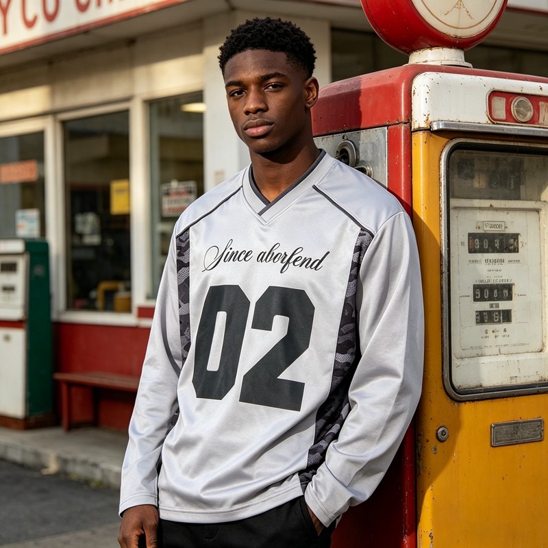 Digital Print 02 Jersey Long Sleeve T-Shirt
