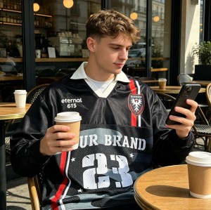Custom Digital Print Soccer Jersey | 100% Polyester Mesh | Oversized Fit Streetwear | OEM Streetwear