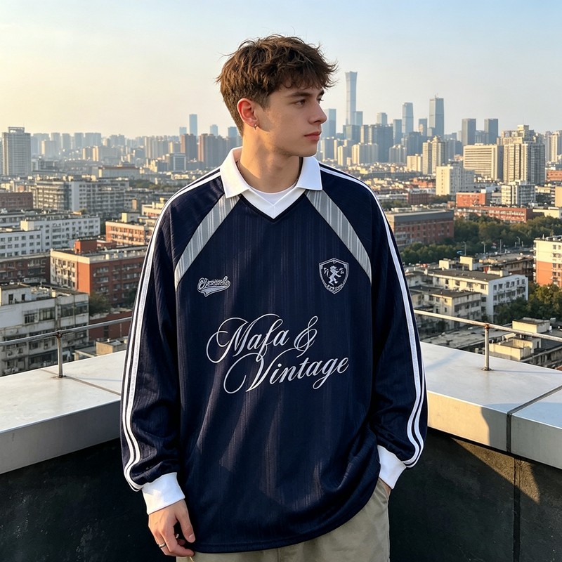 Screen Printing Vintage Soccer Jersey Tee
