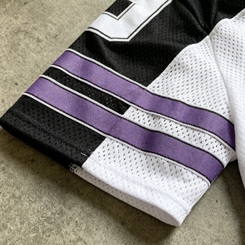 Cropped Mesh Football Jersey with Digital Print