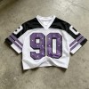 Cropped Mesh Football Jersey with Digital Print | Mesh Fabric | Casual Streetwear | Custom Streetwear