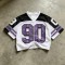 Cropped Mesh Football Jersey with Digital Print | Mesh Fabric | Casual Streetwear | Custom Streetwear