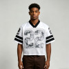 Cropped Embroidered Mesh Football Jersey | Breathable Polyester | Custom Streetwear Manufacturer