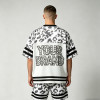 Leopard Digital Print Mesh T-Shirt | Breathable Polyester Mesh | Oversized Streetwear | OEM Streetwear