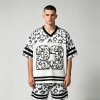 Leopard Digital Print Mesh T-Shirt | Breathable Polyester Mesh | Oversized Streetwear | OEM Streetwear