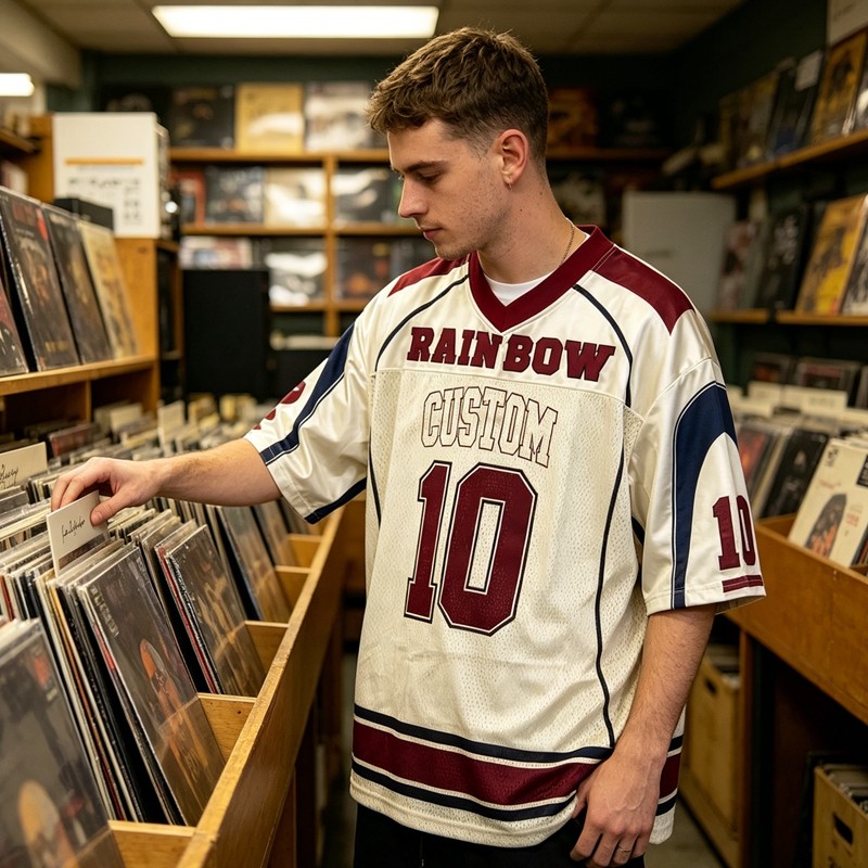 DTG Print Embroidered Custom Jersey Tee