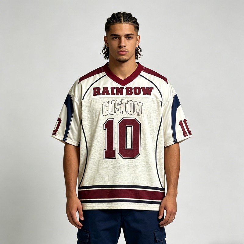 DTG Print Embroidered Custom Jersey Tee