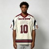 DTG Print Embroidered Custom Jersey Tee | Breathable Mesh | Oversized Fit | Custom Streetwear Manufacturer
