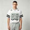 Men's Cropped Mesh Football Jersey with Embroidery | Lightweight Streetwear | Custom Streetwear Manufacturer