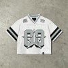Men's Cropped Mesh Football Jersey with Embroidery | Lightweight Streetwear | Custom Streetwear Manufacturer