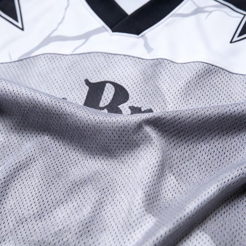 Custom Digital Print Mesh Star Jersey T-Shirt
