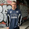 Jersey Tee with Screen Offset Printing | Breathable Polyester | Long Sleeve Sports Top | OEM Streetwear