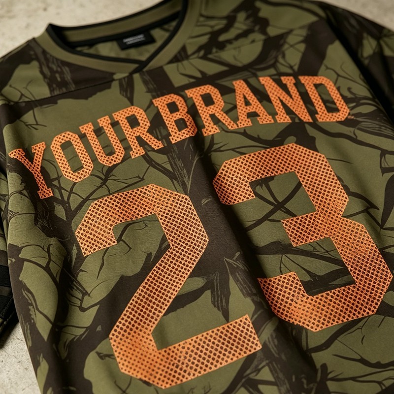 Camo Tree Screen Printing 23 Jersey Tee