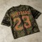 Camo Tree Screen Printing 23 Jersey Tee | Breathable Polyester | Oversized Fit Streetwear | Clothing Manufacturer