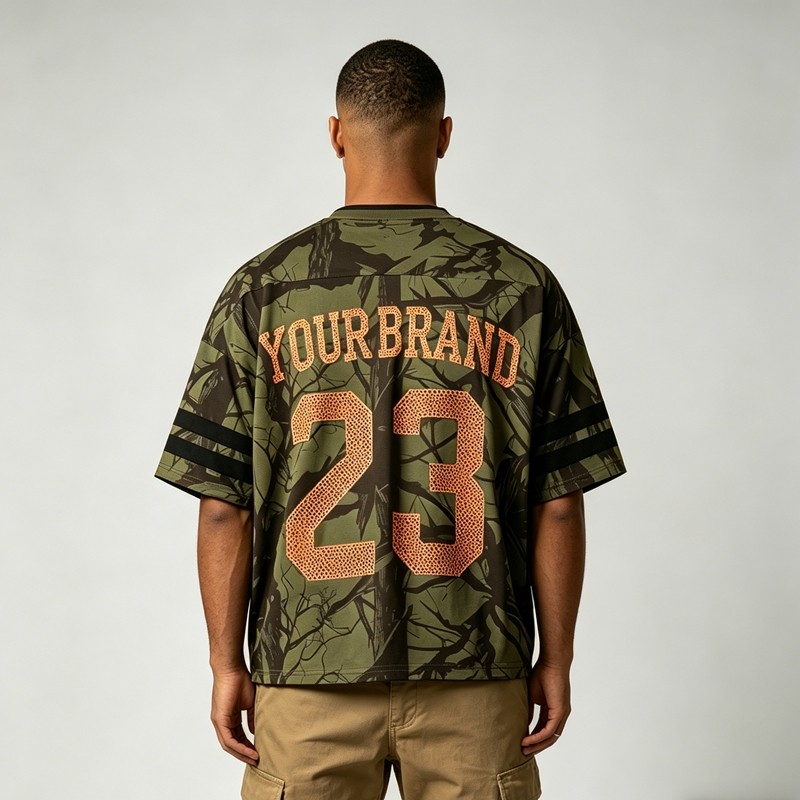 Camo Tree Screen Printing 23 Jersey Tee