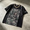 Digital Print and Embroidered Camo 13 Rainbow Jersey T-Shirt | Breathable Polyester | OEM Streetwear